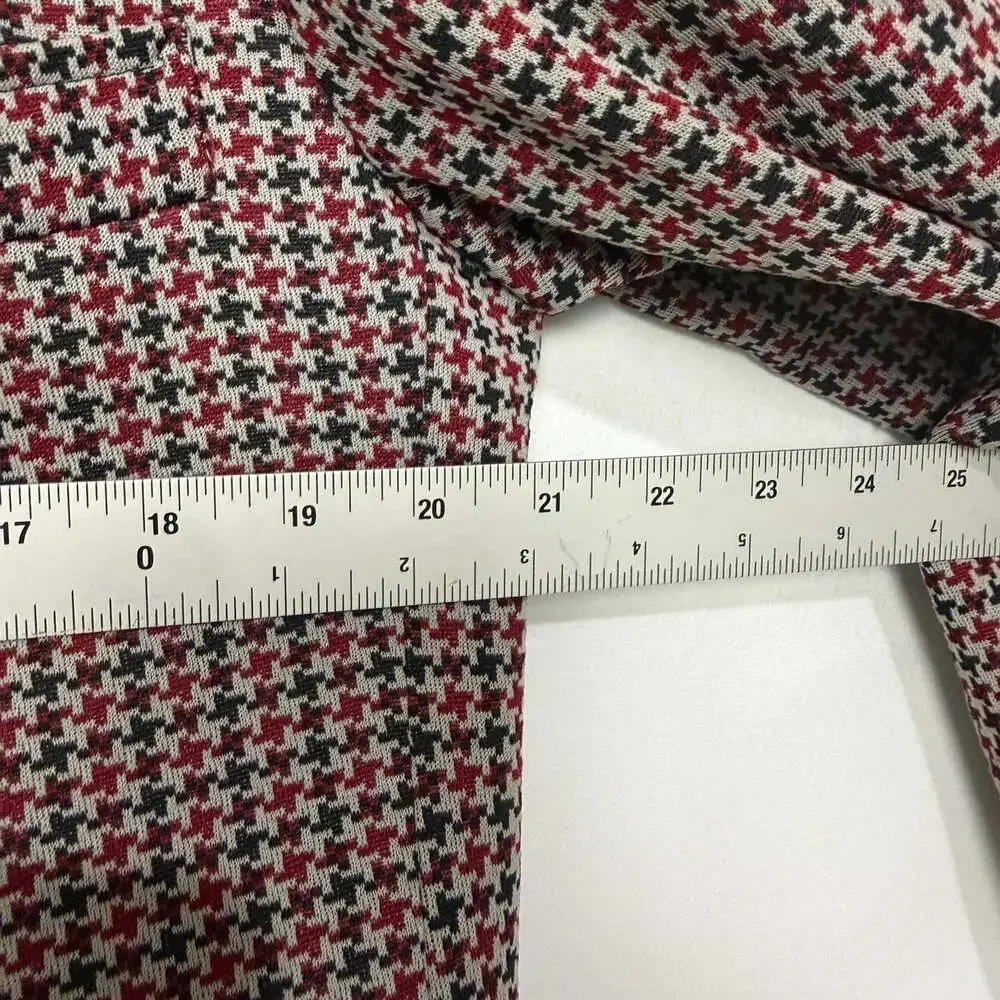 Vintage 70s Curlee Men Houndstooth Blazer Sport Coat Suit Jacket No Size